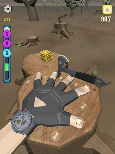 I-download ang Knife Finger Game – Subukan ang Iyong Bilis - Screenshot 10