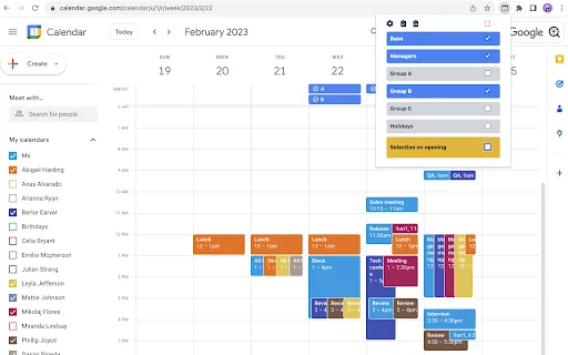 Easy Grouping for Google Calendar – Ayusin ang Iyong Iskedyul - Screenshot 1