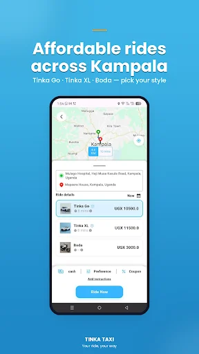 I-download ang Tinka: Mabilis na Ride Hailing sa Uganda – Ligtas at Abot-kaya - Screenshot 1