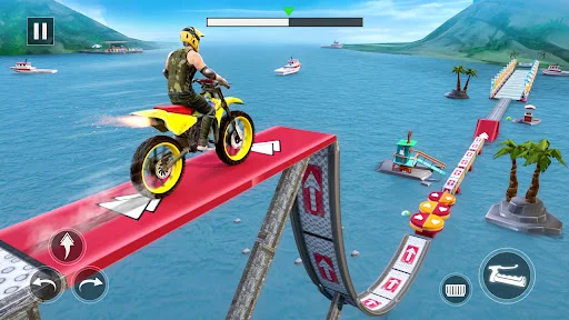 I-download ang Animal Bike Stunt Racing Games – Libreng Stunt Game - Screenshot 4