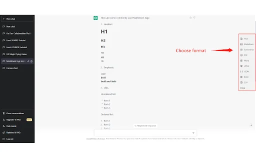 I-download ang ExportGPT: I-export ang ChatGPT Chats nang Mabilis - Screenshot 1