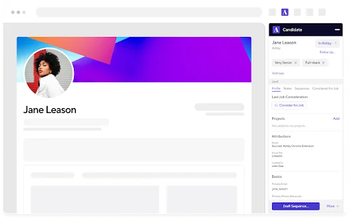 I-download ang Ashby Chrome Extension – Recruiter Tool Free - Screenshot 1
