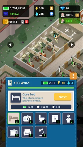 I-download ang IDLE MAD HOUSE TYCOON – Pamahalaan ang Baliw na Hospital - Screenshot 7
