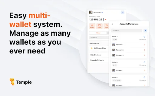 I-download ang Temple Wallet – Secure na Tezos & EVM Crypto - Screenshot 3