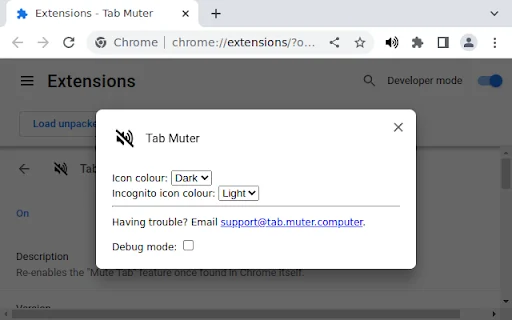 I-download ang Tab Muter: I-mute ang Indibidwal na Tab sa Chrome - Screenshot 1