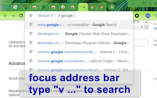 Vimium C – Mabilis na Keyboard Navigation para sa Browser - Screenshot 4