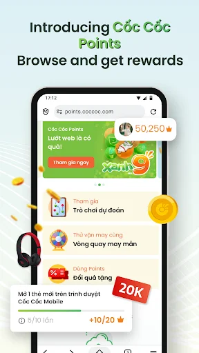 I-download ang Co Co Beta: Mabilis at Ligtas na Web Browser - Screenshot 3