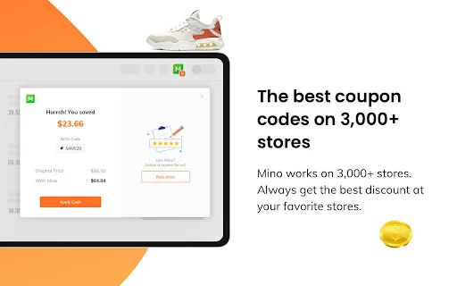 I-download ang Mino: Automatic Coupons at Cash Back – Libreng Tipid - Screenshot 3