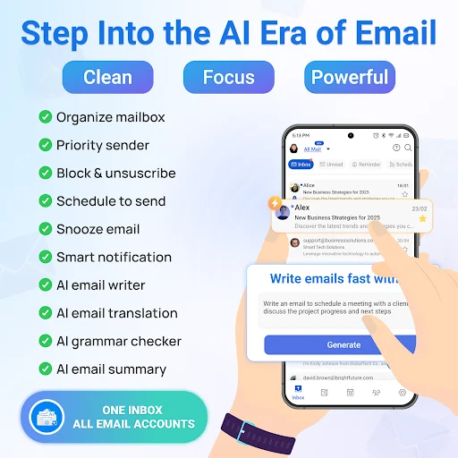 AI Email, Mail Cleaner – Maily | Pabilis ang Pagsulat ng Email - Screenshot 1
