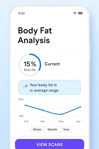 I-download ang Formfy: AI Body Fat Scanner – Subaybayan ang Fitness - Screenshot 13